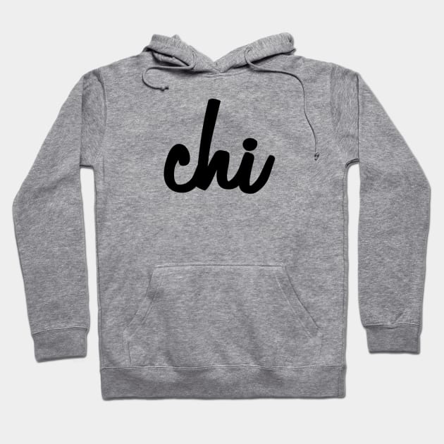 Chi Script Hoodie by lolosenese